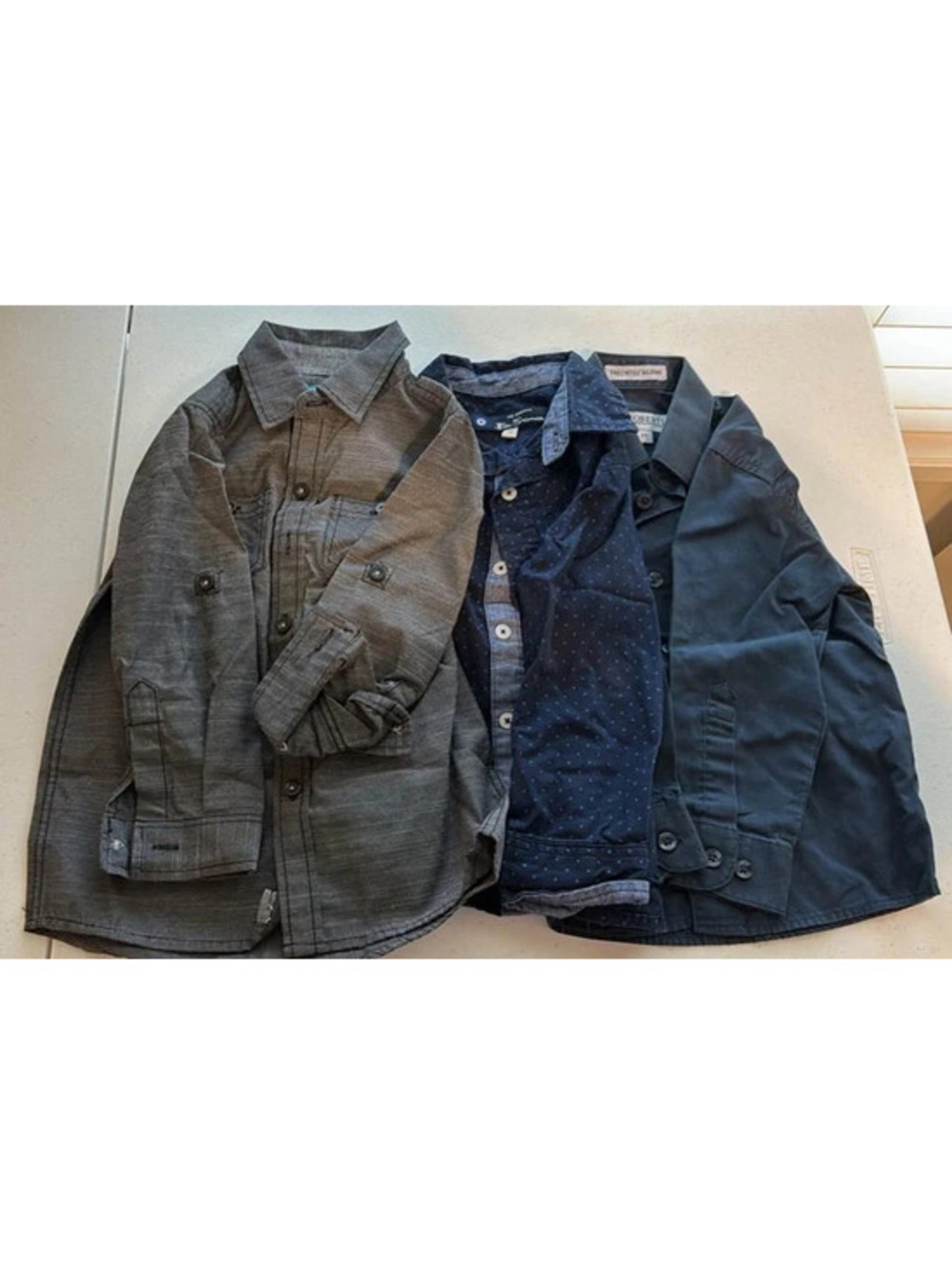 Lot of 3 Toddler Boys Button Down Shirts - Ben Sherman, Eighty Eight, Roberti